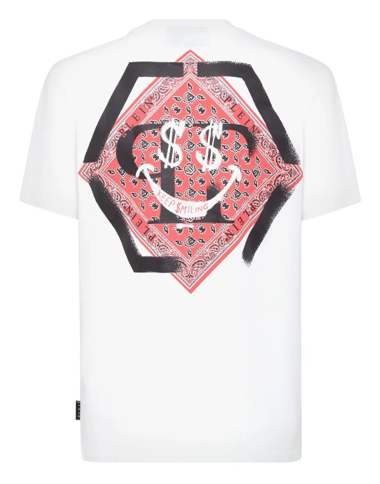 T-shirt Round Neck SS print Keep $miling