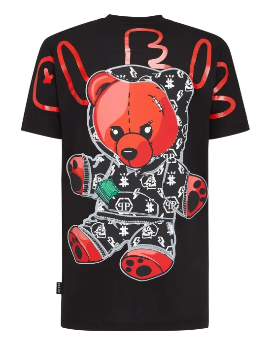 T-shirt Round Neck SS print Teddy Bear