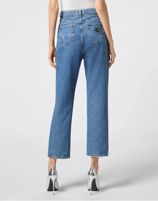 Denim Loose Fit Jet Destroyed