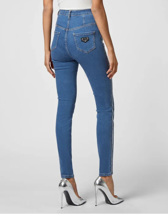 Denim Super High Waist Jegging Crystal Crystal