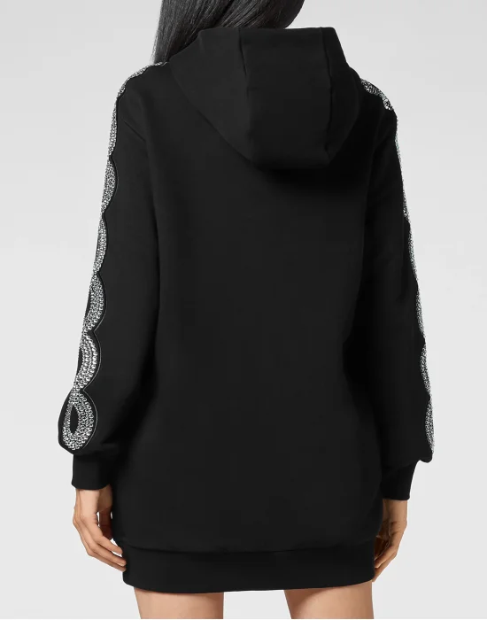 Jogging Hoodie Day Dress Crystal Cable
