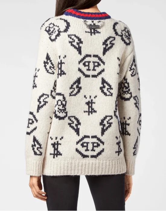 Alpaca wool USA Pullover Round Neck LS