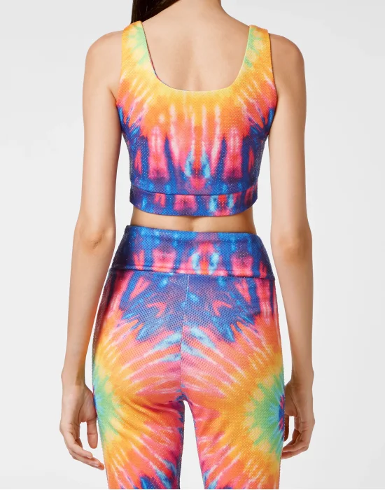 Tank Crop top Tie dye