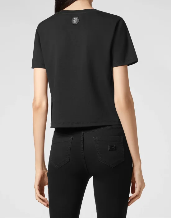T-shirt Round Neck SS Crop Iconic Plein