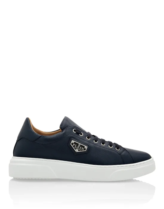 Leather Lo-Top Sneakers Iconic Plein