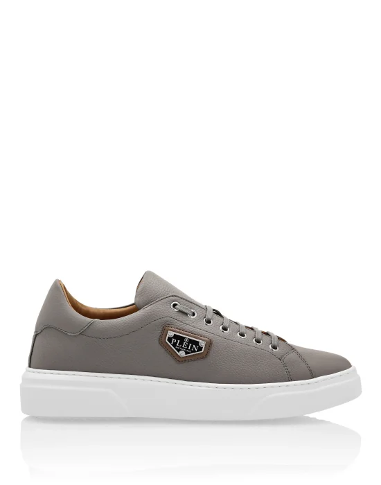 Leather Lo-Top Sneakers Iconic Plein