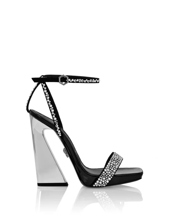 Crystal Ankle Strap Sandals
