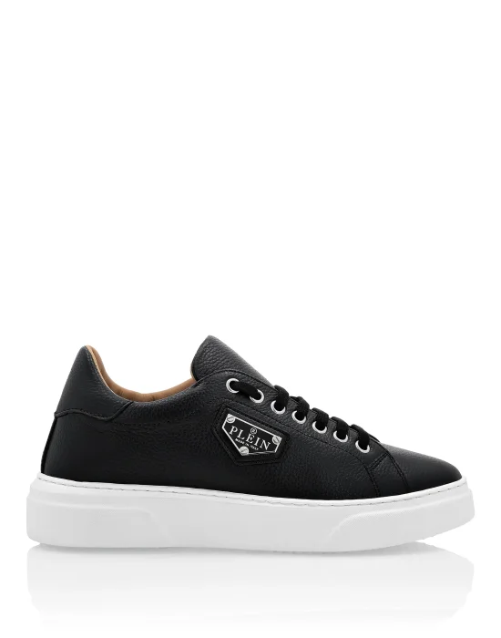 Leather Lo-Top Sneakers Iconic Plein