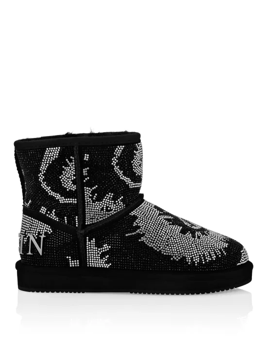 Boots Mid Flat Stones Tie dye