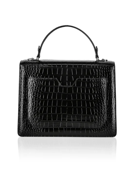 Leather Big Handle bag Cocco print Hexagon