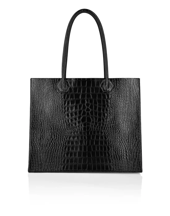 Leather Tote Bag Gothic Plein