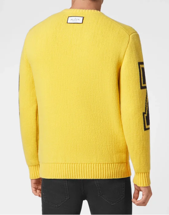 Lambswool Pullover Round Neck LS Basketball