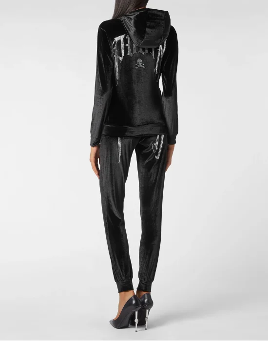 Jogging Pants Gothic Plein with Crystals
