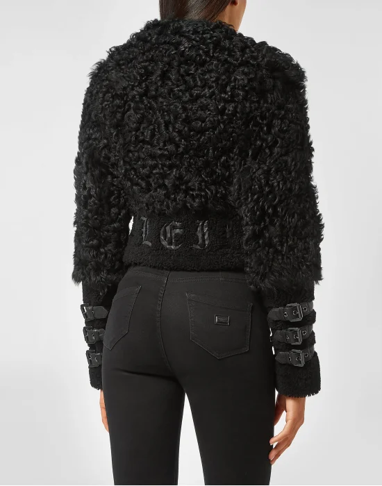 Shearling Jacket Gothic Plein
