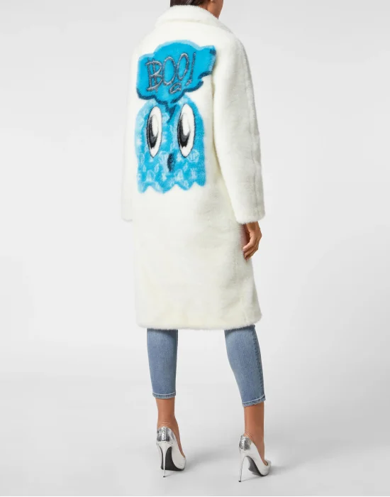 Eco fur Long Coat Monsters