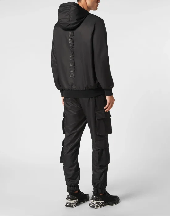 Nylon Jogging Tracksuit: Hoodie Jacket /Trousers Multi Pockets