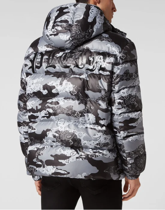 Nylon Puffer Jacket Camouflage