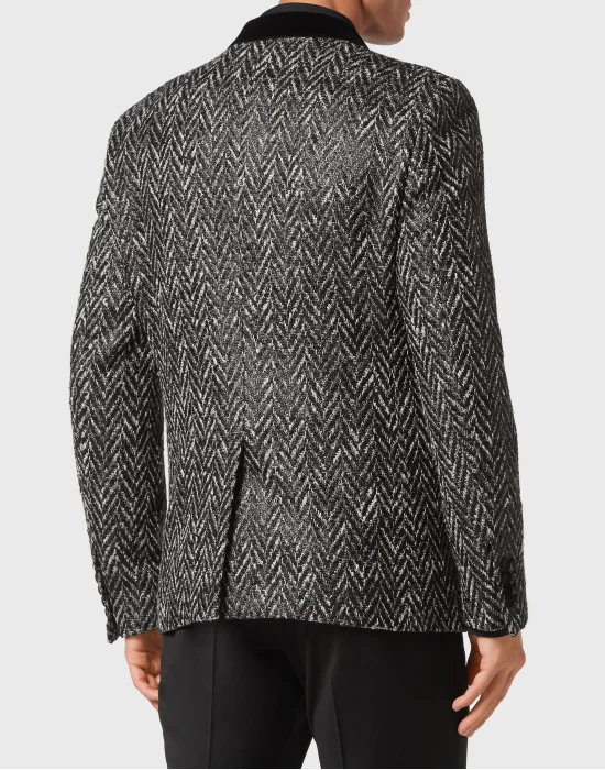Foil Chevron Blazer Lord fit Sartorial