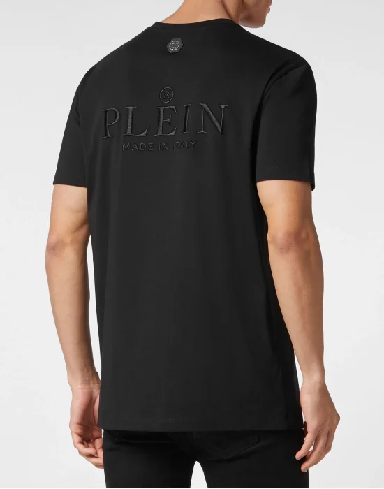 T-shirt Round Neck SS Skull strass
