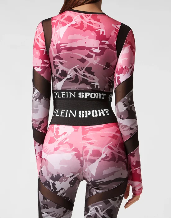 Jogging Crop Top LS Camouflage
