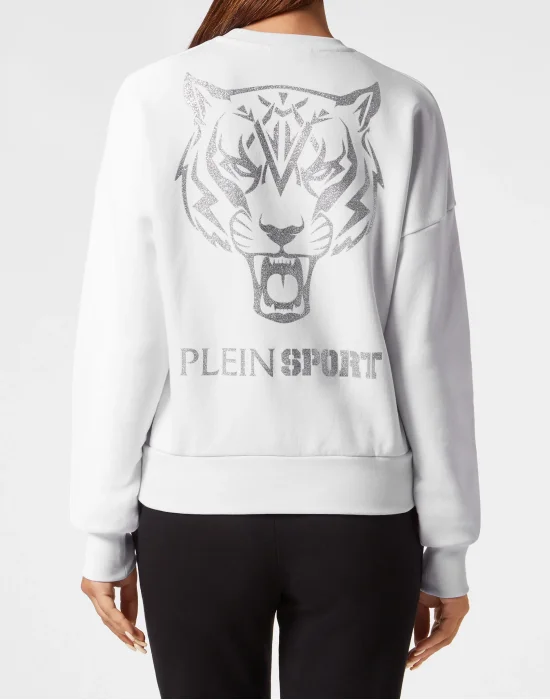 Cropped Sweatshirt LS Glitter