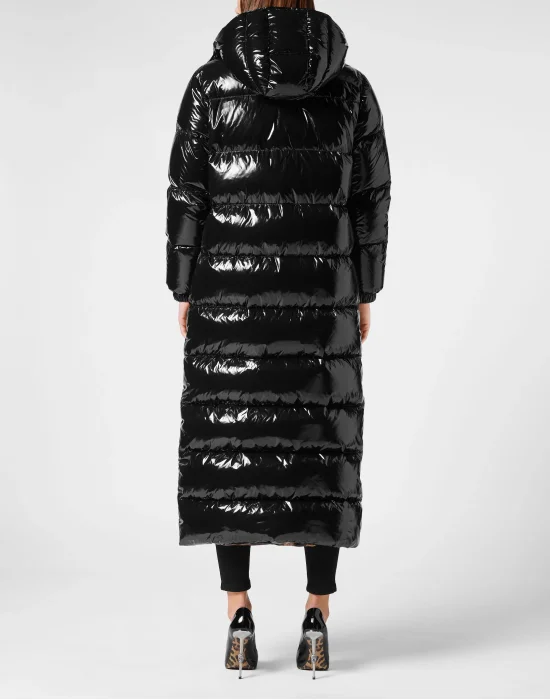 Nylon Superlong Down Jacket