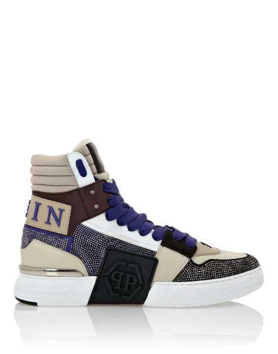 HI-TOP SNEAKERS PHANTOM KICK$ CRYSTALS