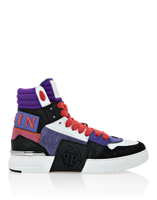 HI-TOP SNEAKERS PHANTOM KICK$ CRYSTALS