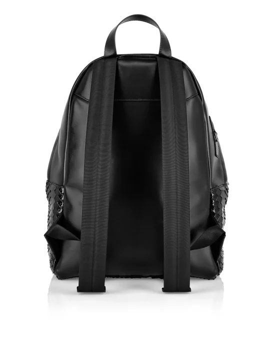 Python Leather Backpack Hexagon