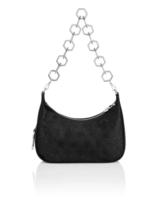 Satin Shoulder Bag Monogram