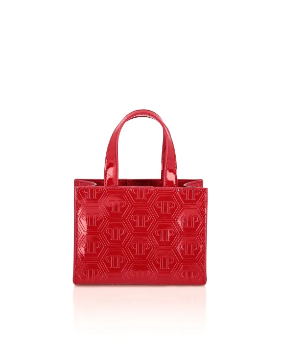 Patent Leather Small Handle Bag Monogram