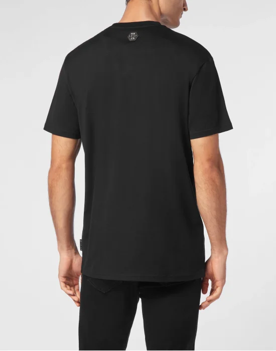 T-shirt Round Neck SS Skull strass