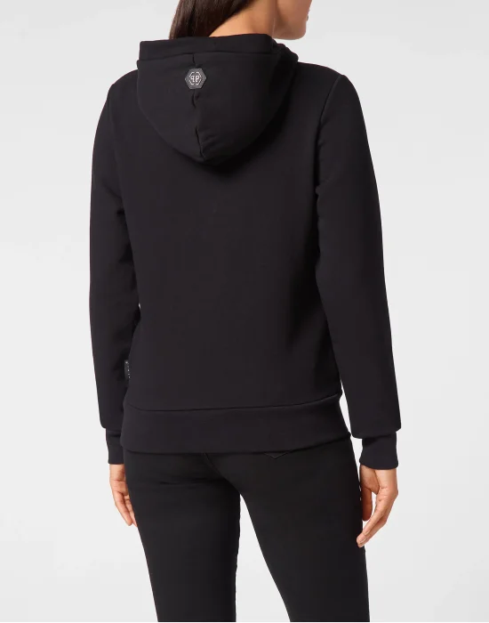 Oversize Hoodie Sweatshirt Strass Teddy Bear