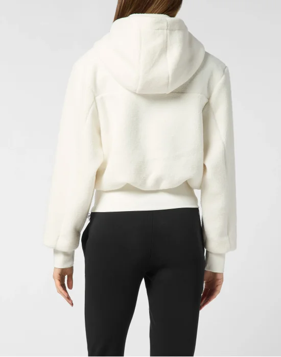 Sherpa Puffered Hoodie Sweatjacket