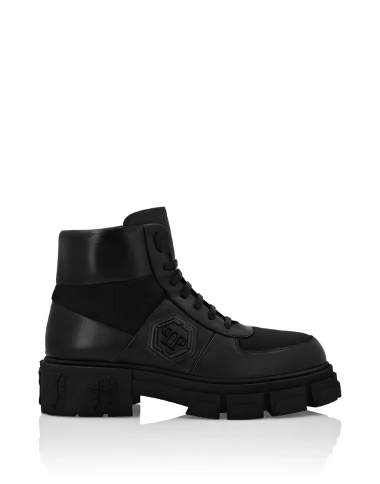 Nappa Leather Boots Low Flat
