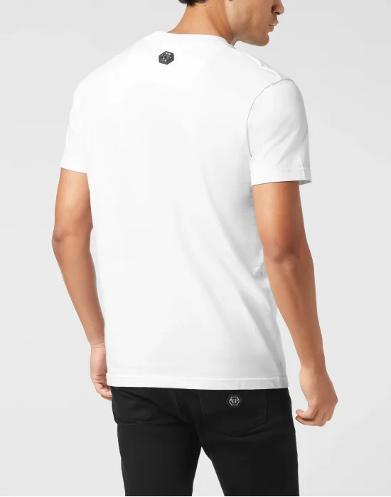 Round Neck T-Shirt Beer Skull