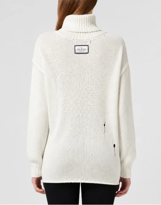 Destroyed Oversize Turtleneck Fairy