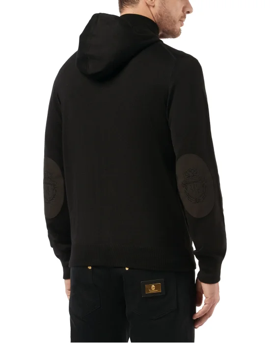 Knit hoodie Crest
