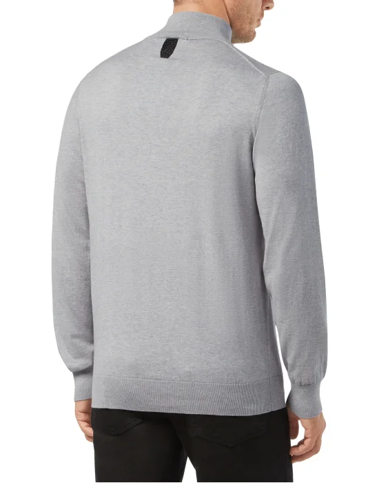Pullover zip mock Crest