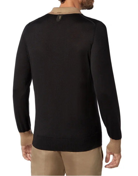 Pullover Polo-Neck LS Crest