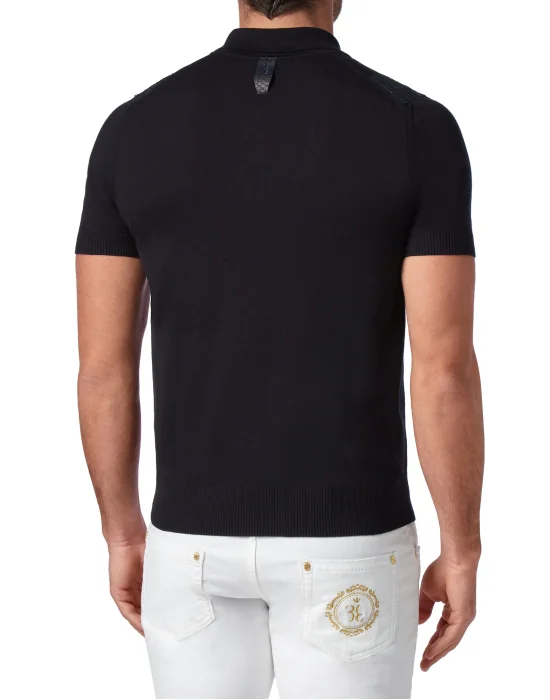 Pullover zip mock SS Luxury