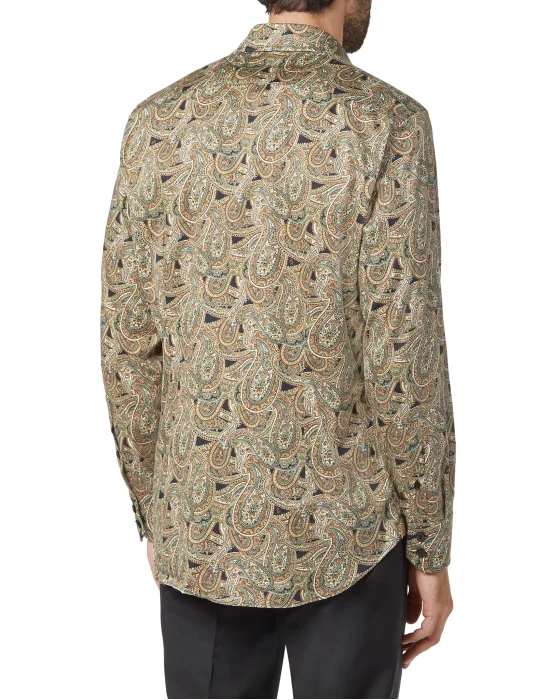 Shirt Silver Cut LS/Milano Paisley