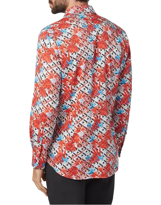 Shirt Silver Cut LS/Milano Palms
