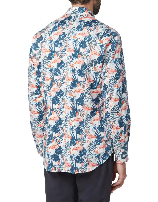 Shirt Gold Cut LS/Milano Palms