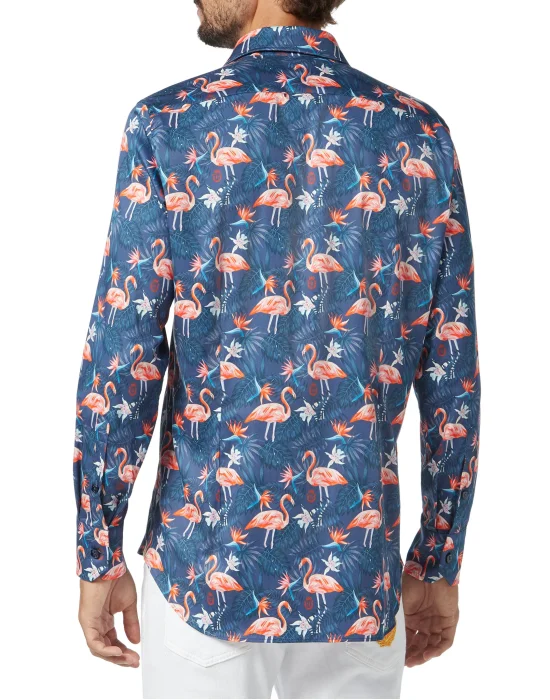 Shirt Gold Cut LS/Milano Palms