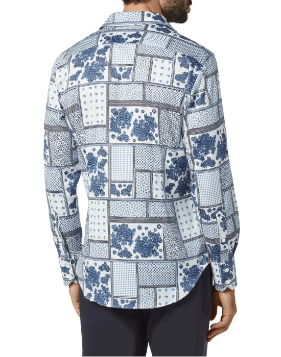 Shirt Silver Cut LS/Milano Paisley