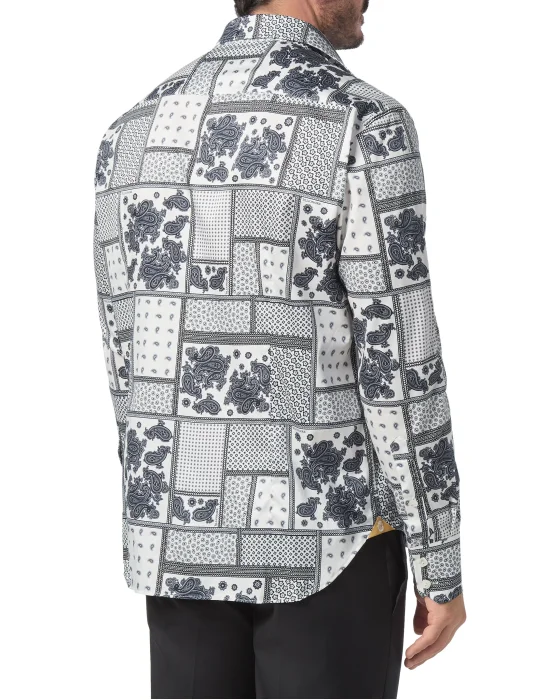 Shirt Gold Cut LS/Milano Paisley