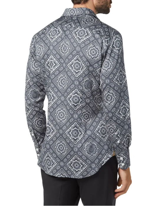 Shirt Silver Cut LS/Milano Paisley