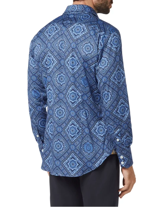 Shirt Silver Cut LS/Milano Paisley