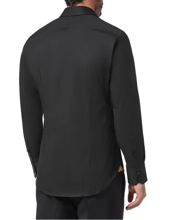 Shirt Gold Cut LS/Milano Crest